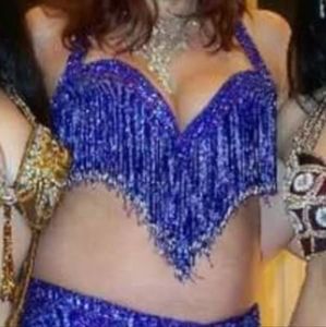 bellydance costume fringe bra snd belt